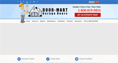 Desktop Screenshot of doormartgaragedoors.com